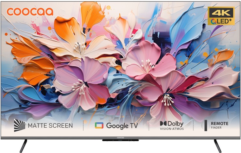 Coocaa Frameless 164 cm (65 inch) QLED Ultra HD (4K) Smart Google TV Matte Display(65Y73 Pro)