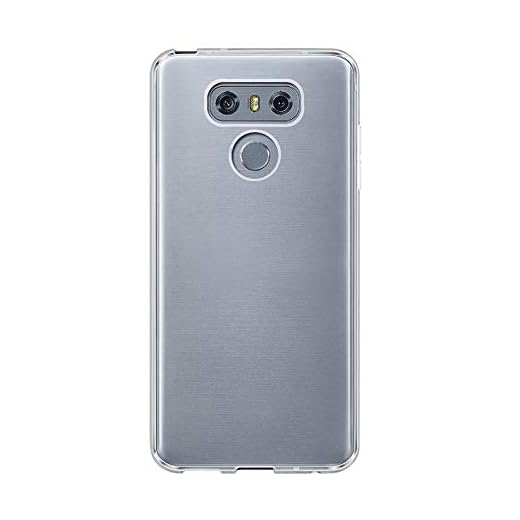 Amazon Brand - Solimo Basic Case for LG G6 (Silicone, Transparent)