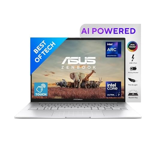 ASUS Zenbook 14, Intel Core Ultra 7, 14" 3K OLED 16:10 120 Hz, Thin & Light Laptop, Built-in AI (16GB RAM/1 TB//Win 11/Office 2021/Backlit/Touchscreen/75WHr /Foggy Silver/1.28 Kg), UX3405MA-PZ751WS