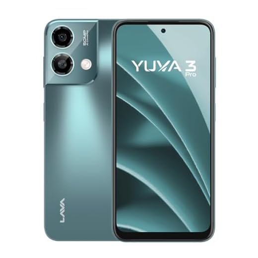 Lava Yuva3 Pro (Forest Viridian, 8GB RAM, UFS 2.2 128GB Storage) |AG Glass Back|T616 Octacore Processor|18W Fast Charging|6.5 inch 90Hz Punch Hole Display|50MP AI Dual Camera|Upto 16GB Expandable RAM