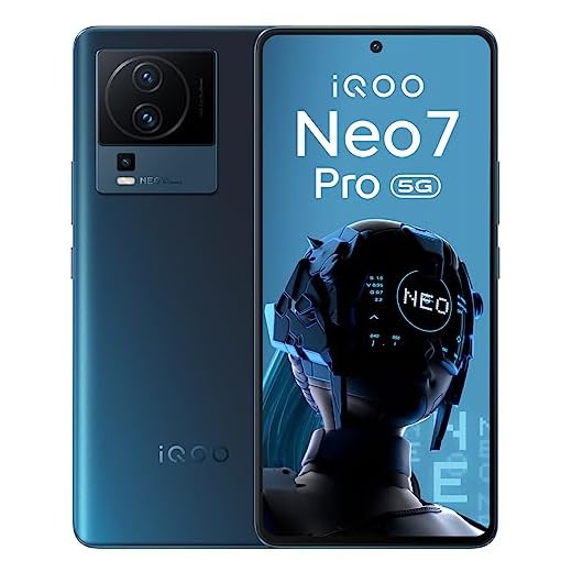 iQOO Neo 7 Pro 5G (Dark Storm, 8GB RAM, 128GB Storage) | Snapdragon® 8+ Gen 1 | Independent Gaming Chip | Flagship 50MP OIS Camera | AG Glass Design