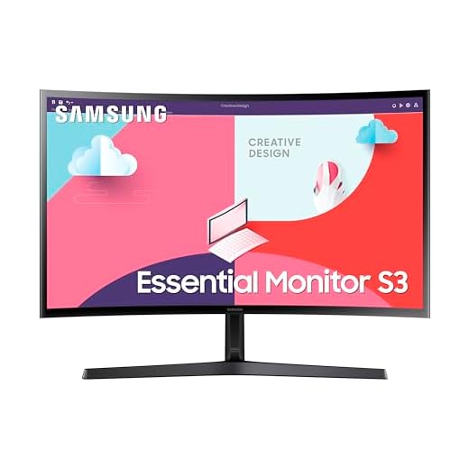 Samsung 24-Inch(59.8cm) FHD, 75 Hz, 1800R Curved 1,920 X 1,080 LED Monitor, VA Panel, Slim Design, AMD Freesync, Game Mode, Flicker Free, HDMI, Audio Port (LS24C366EAWXXL, Black)