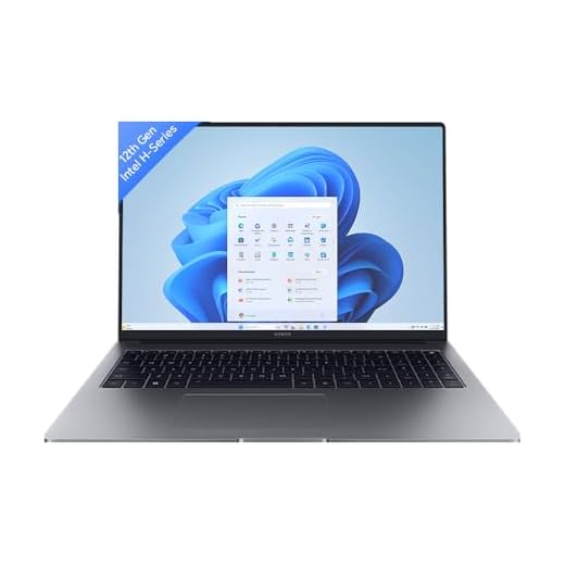 HONOR MagicBook X16 (2024), 12th Gen Intel Core i5-12450H, 16-inch (40.64 cm) FHD IPS Anti-Glare Thin and Light Laptop (16GB/512GB PCIe SSD/Windows 11/ Full-Size Numeric Keyboard /1.68Kg), Gray