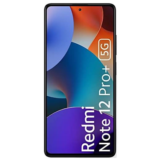 Redmi Note 12 Pro+ 5G (Obsidian Black, 8GB RAM, 256GB Storage)