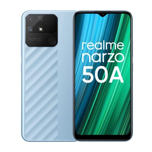 realme narzo 50A (Oxygen Blue , 4GB RAM + 64 GB Storage) Helio G85 Processor | 6000 mAh Battery